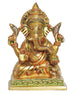 Brass Ganesh Ji God Idol Statue 1.22 Kg
